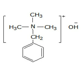 芐基三甲基氫氧化銨 ，40%（甲醇溶液）